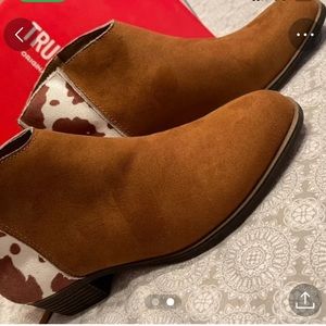 True Craft Cowhide Booties